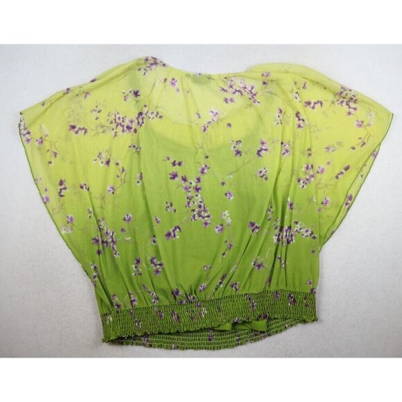 APT. 9 - WOMEN'S GREEN FLORAL PRINT TOP & CAMI SET - SIZE 1X - Picture 6 of 7